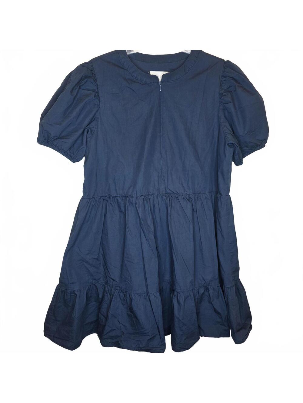 Hyacinth House Tuckernuck Navy Zipper Mini Ellie Dress SIZE Large